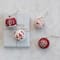 Hello Honey® 4 Pack 3" Round Hand-Painted Paper Mache Ball Ornaments